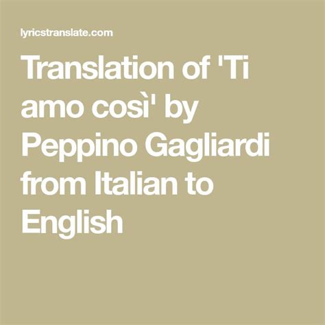 cosi translation to english|cosi italian to english.